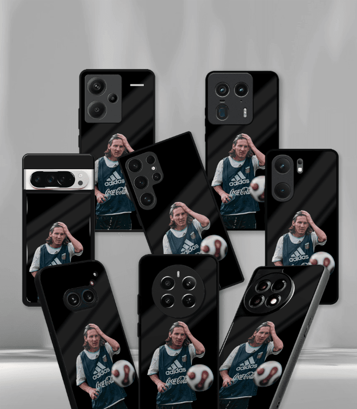 lionel messi goat edition premium glossy phone case.