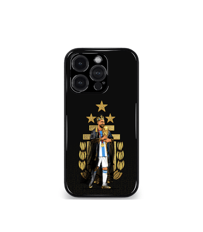 Lionel Messi GOAT edition Premium Glossy Phone Case.