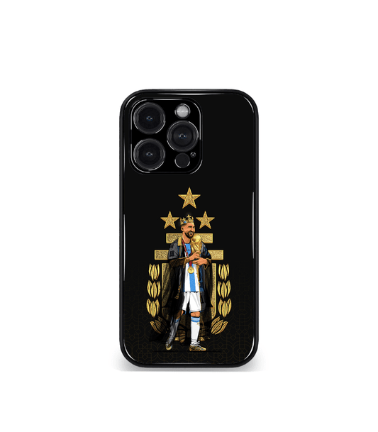Lionel Messi GOAT edition Premium Glossy Phone Case.