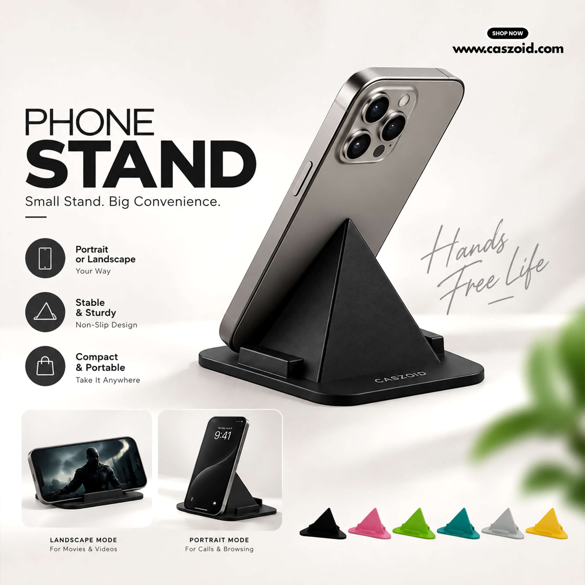 caszoid's 5 in 1 combo products anti-yellow crystal clear case