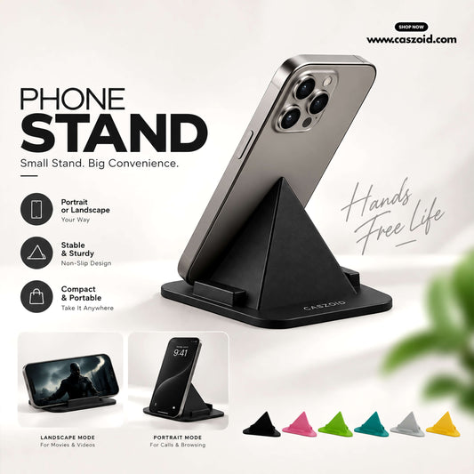 Caszoid's 5 in 1 Combo Products Anti-Yellow Crystal Clear Case