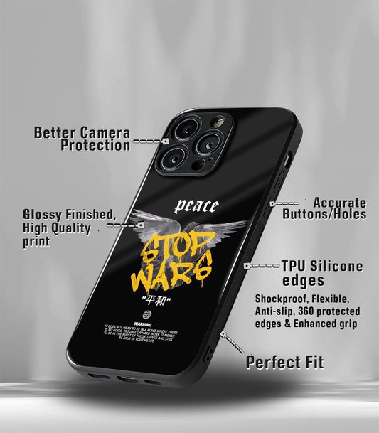 Stop Wars Premium glossy Phone Case