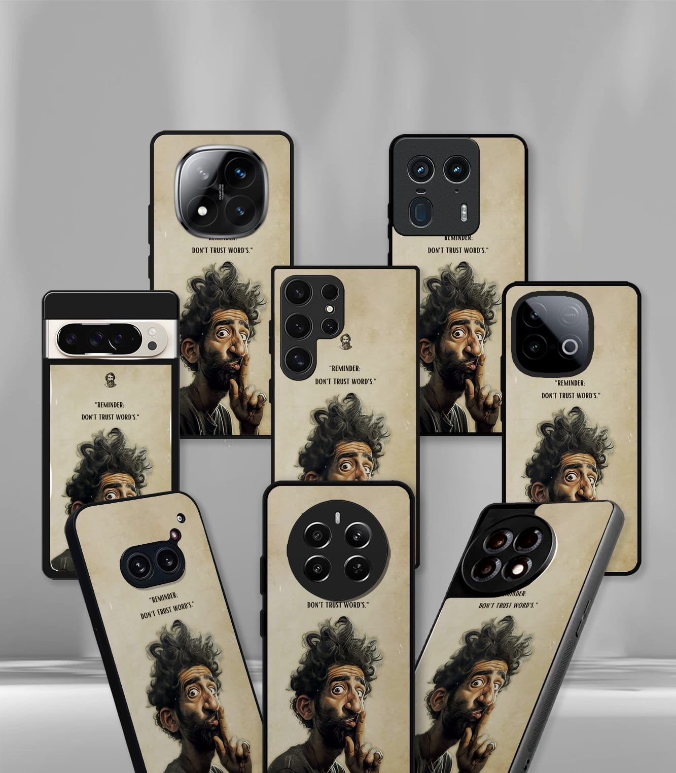 don't trust my word premium glossy phone case
