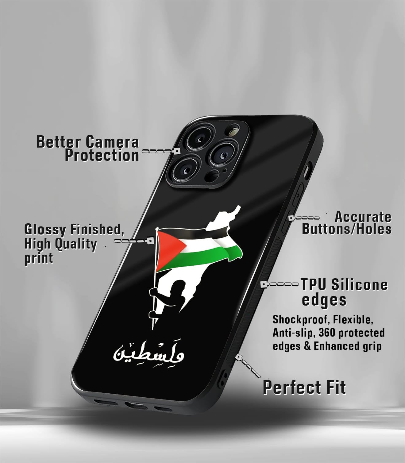 free palestine premium glossy phone case