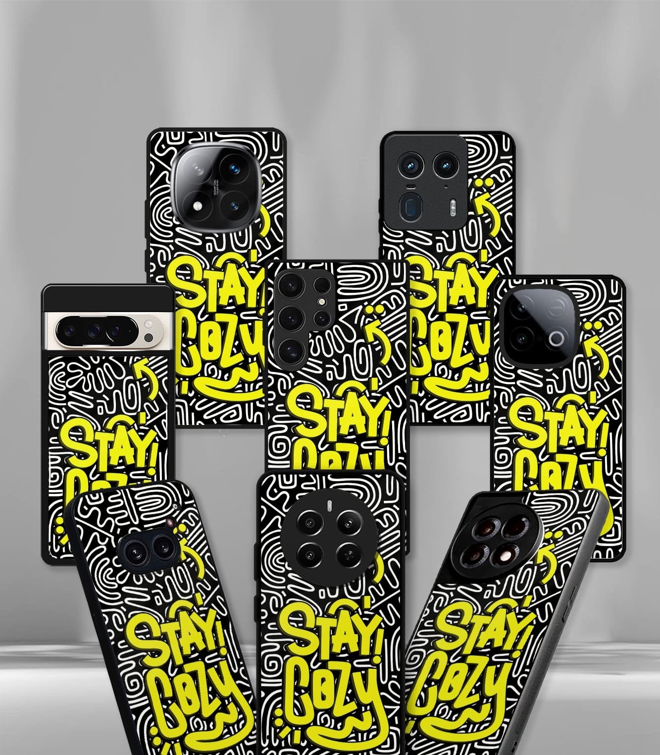 stay cozy premium glossy phone case