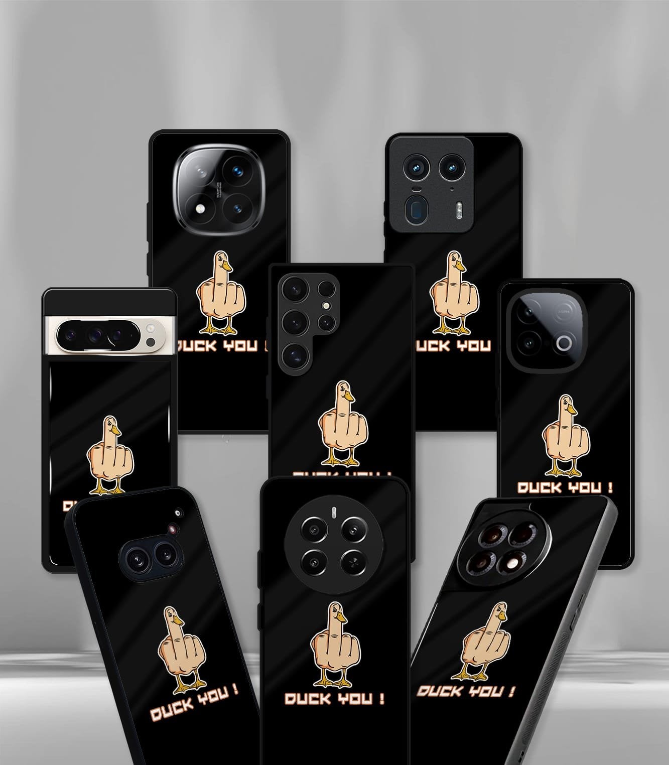 duck you psych trippy premium glossy case