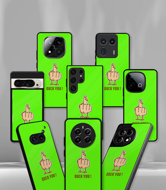 Duck You Psych Green Trippy Premium Glossy Case