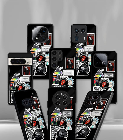 The Rolling Stones Black Psych Trippy Premium Glossy Case