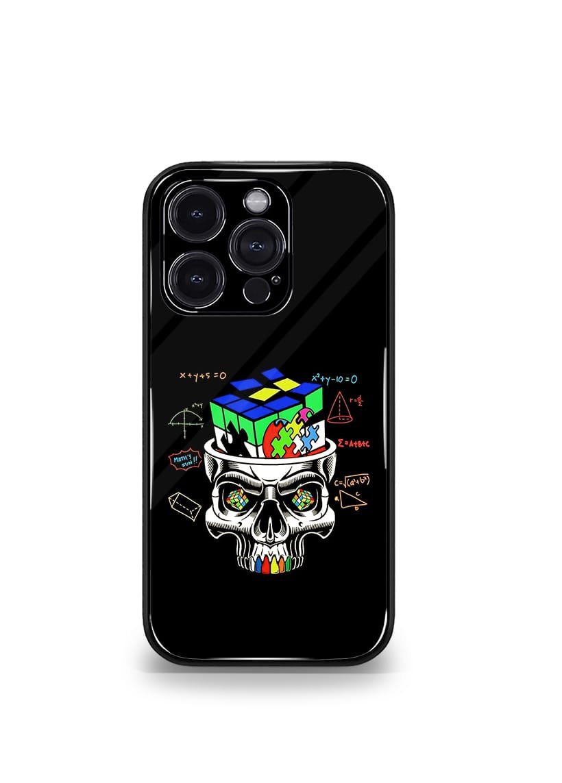 psych trippy skull premium glossy case