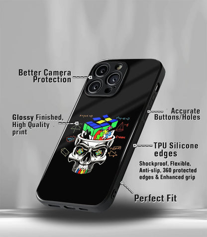 Psych Trippy Skull Premium Glossy Case