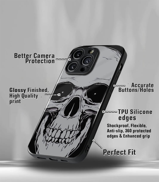 Skull Face Psych Trippy Premium Glossy Case