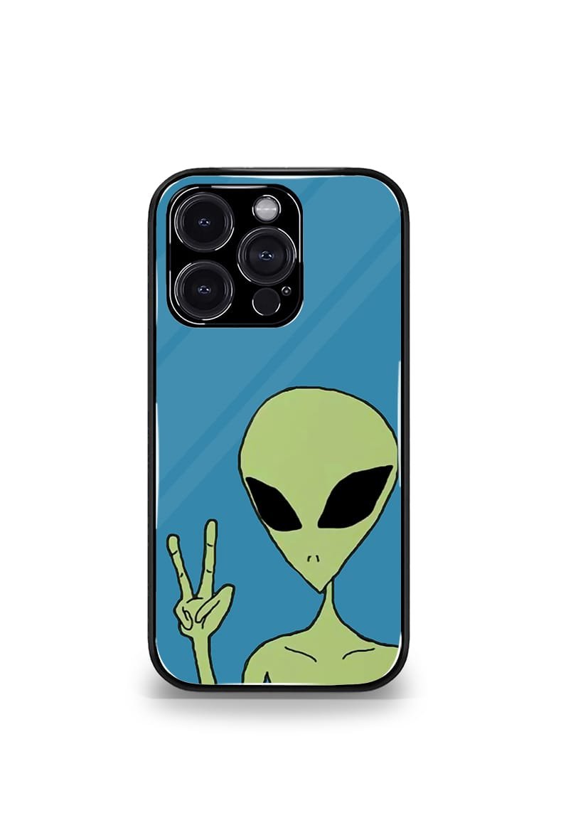 psych trippy alien premium glossy case
