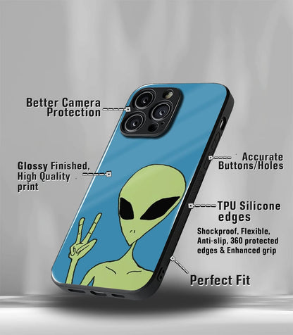 Psych Trippy Alien Premium Glossy Case