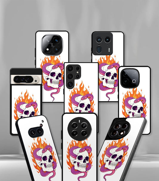 Skull Psych Trippy Premium Glossy Case