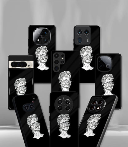 Black Statue Psych Trippy Premium Glossy Case