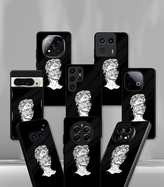Black Statue Psych Trippy Premium Glossy Case