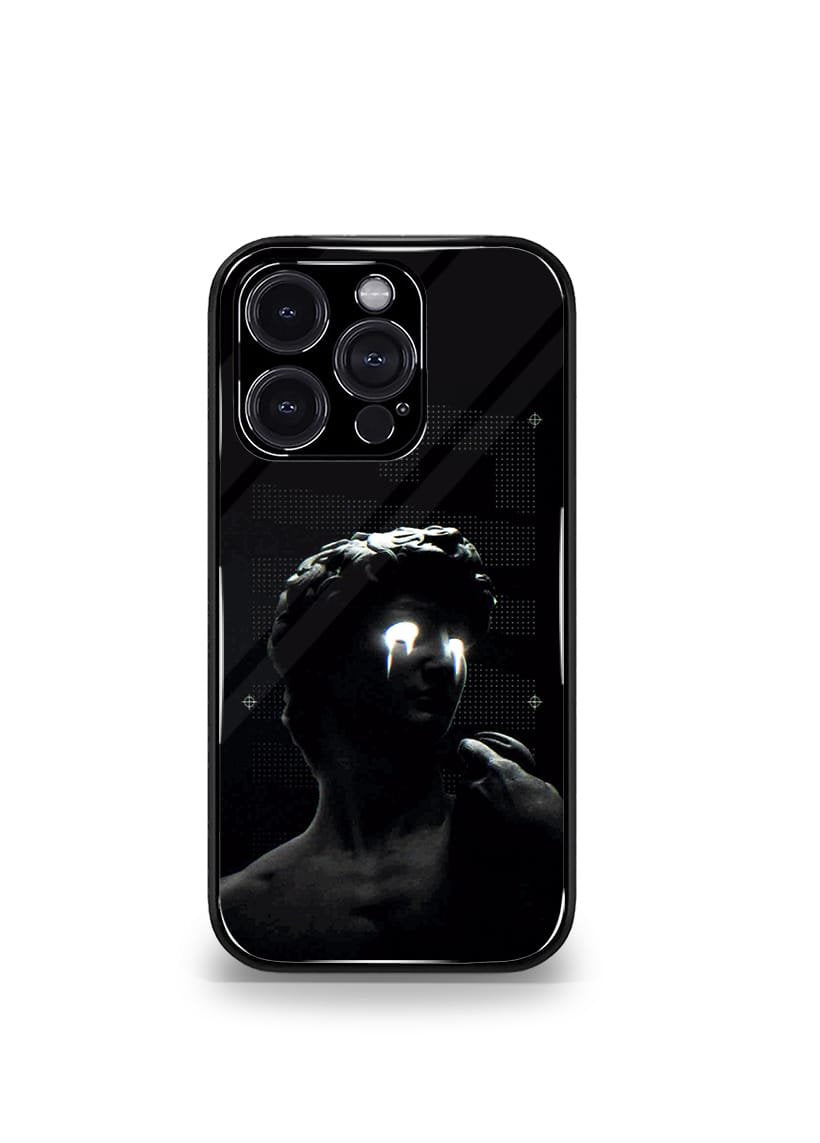 statue face dark psych trippy premium glossy case