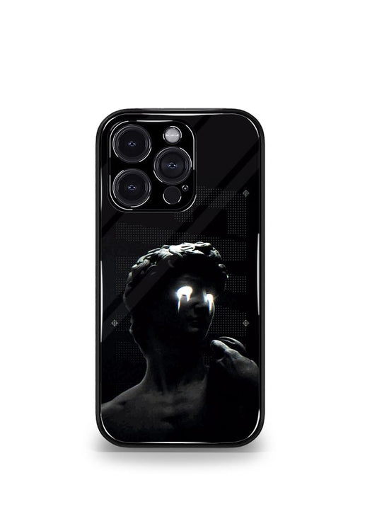 Statue face dark Psych Trippy Premium Glossy Case