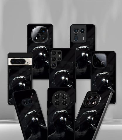 Statue face dark Psych Trippy Premium Glossy Case