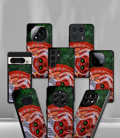 Theyyam face Psych Trippy Premium Glossy Case