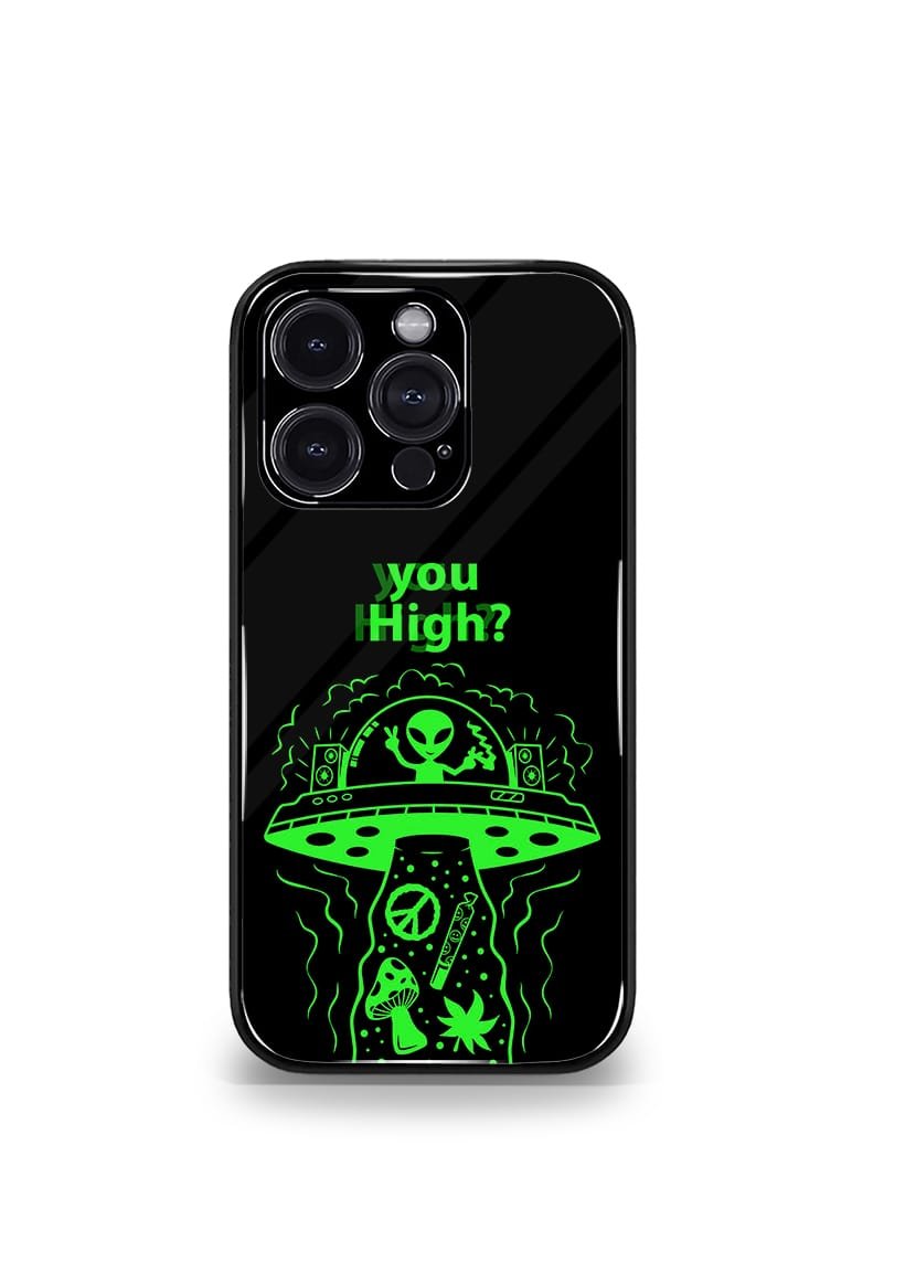 you high? psych trippy premium glossy case