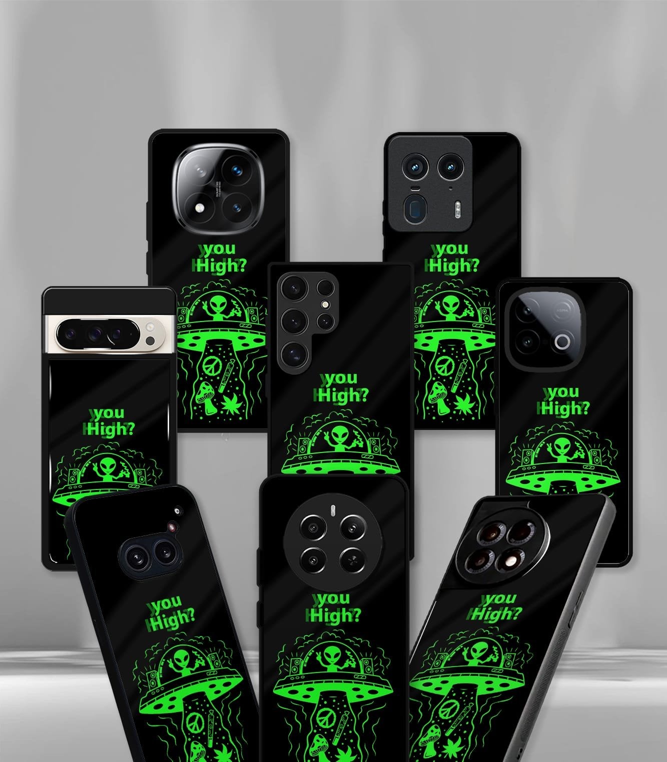 you high? psych trippy premium glossy case