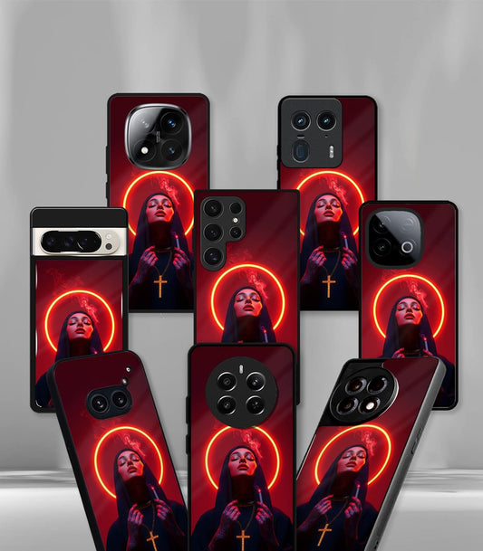 The Trippy NUN Red Premium Glossy Case
