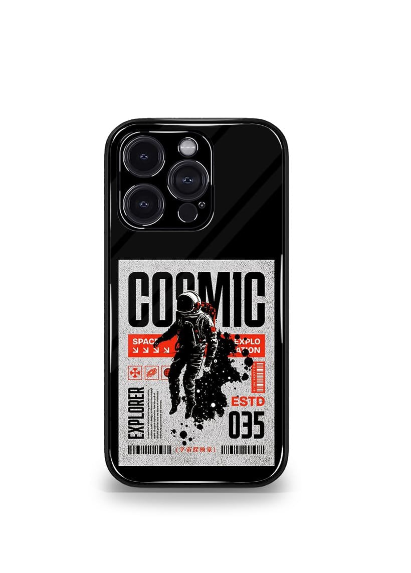 cosmic astronaut psych trippy premium glossy case