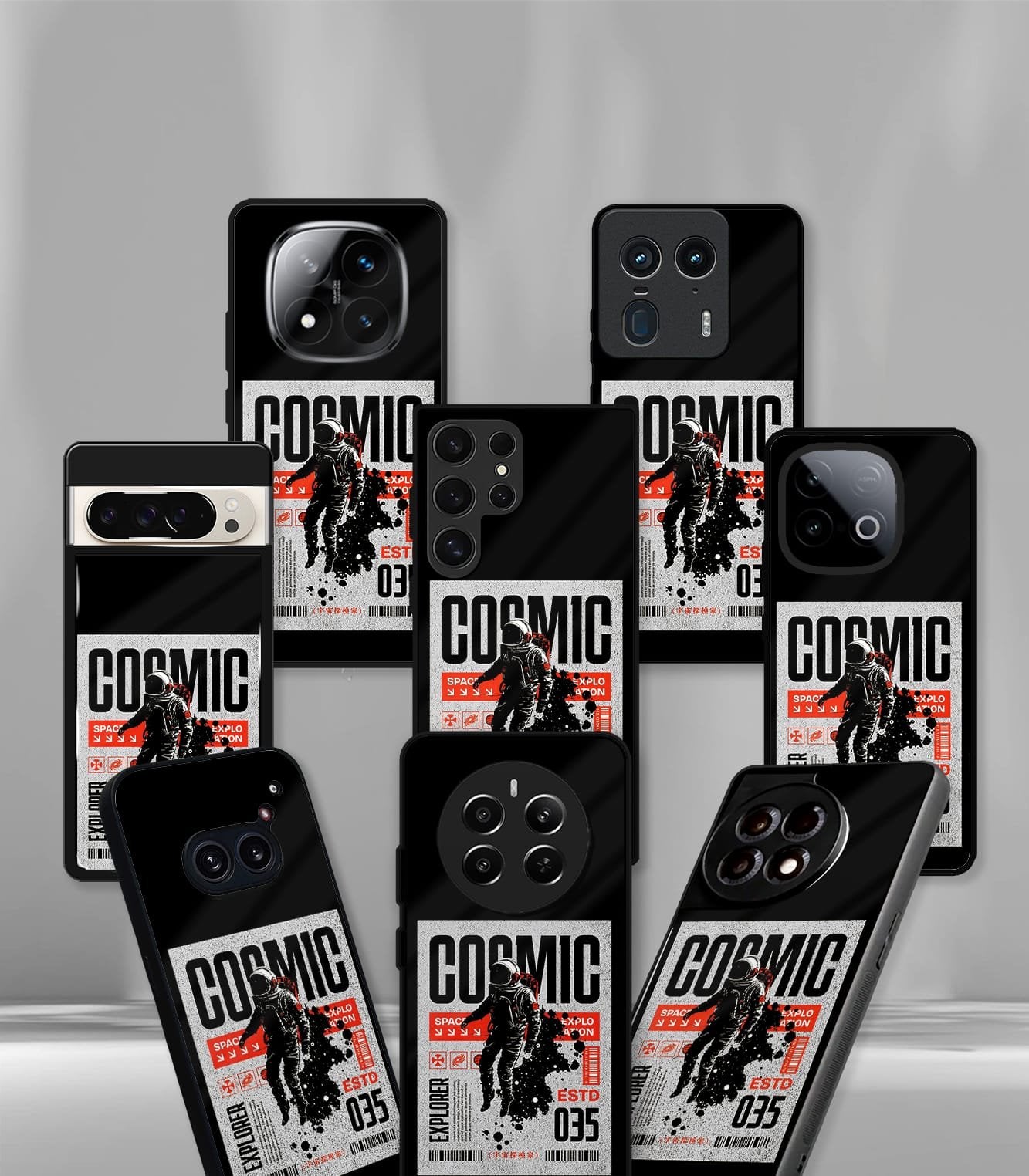 cosmic astronaut psych trippy premium glossy case