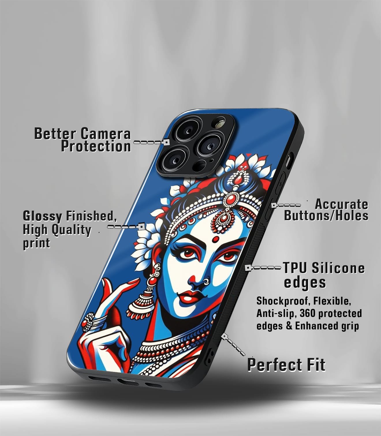 dancng queen psych trippy premium glossy case