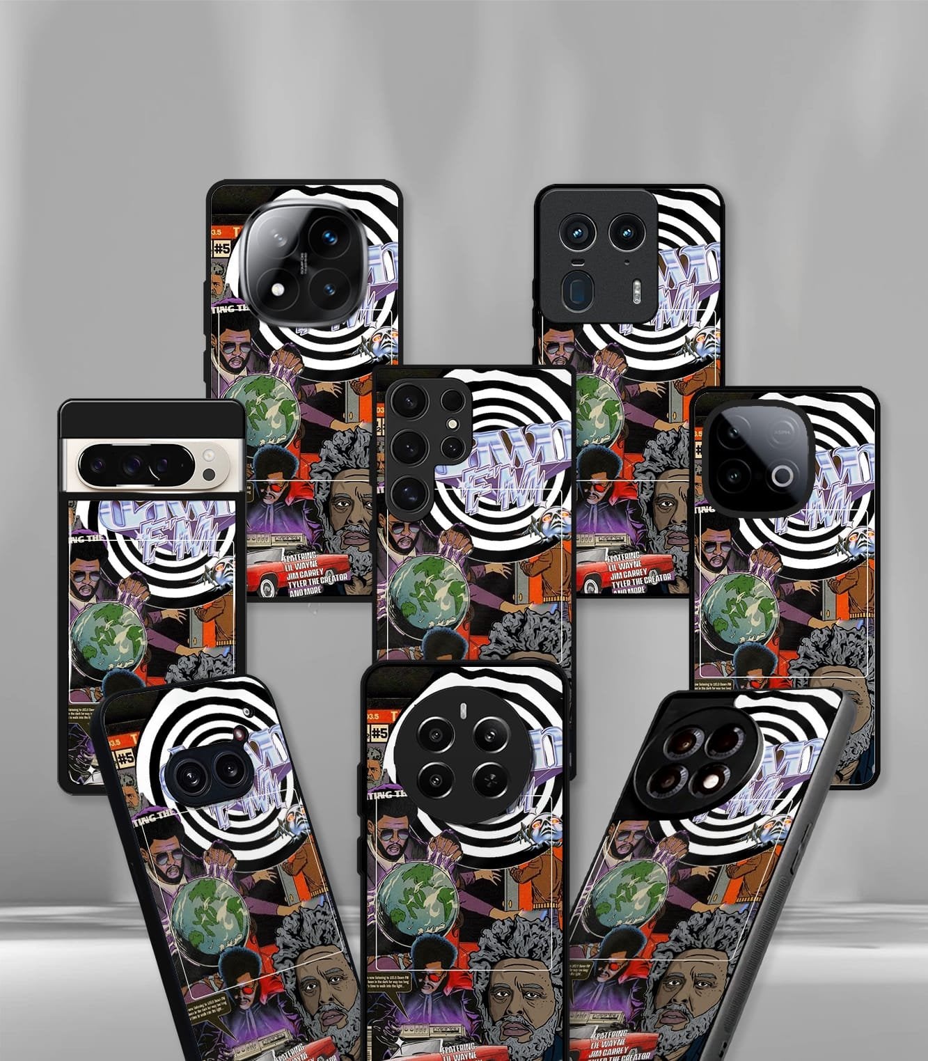 psych trippy premium glossy case compatible for every phone models.