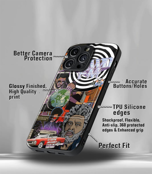 Psych Trippy Premium Glossy Case compatible for every phone models.