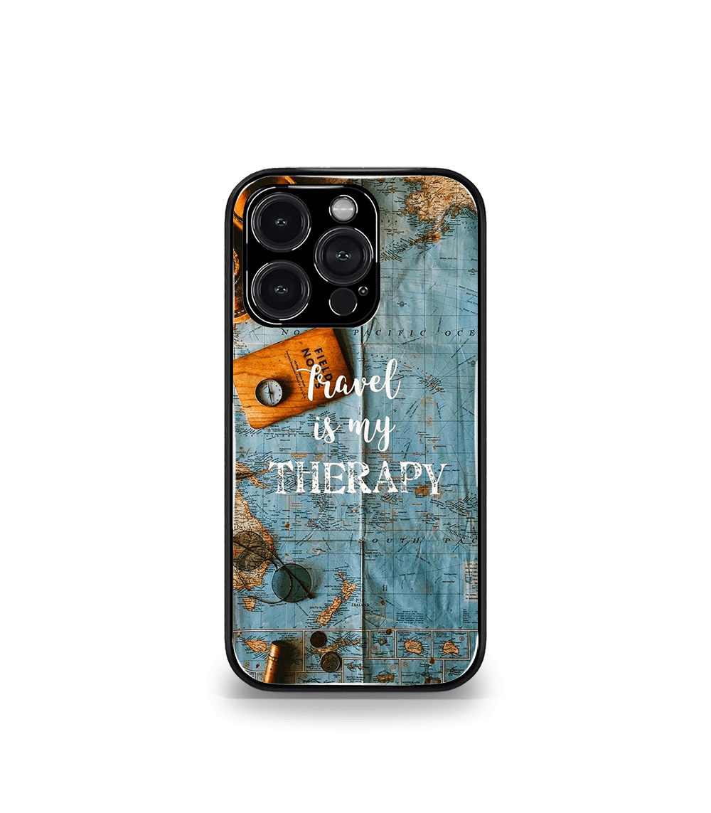 travel is my therapy premium phone case
