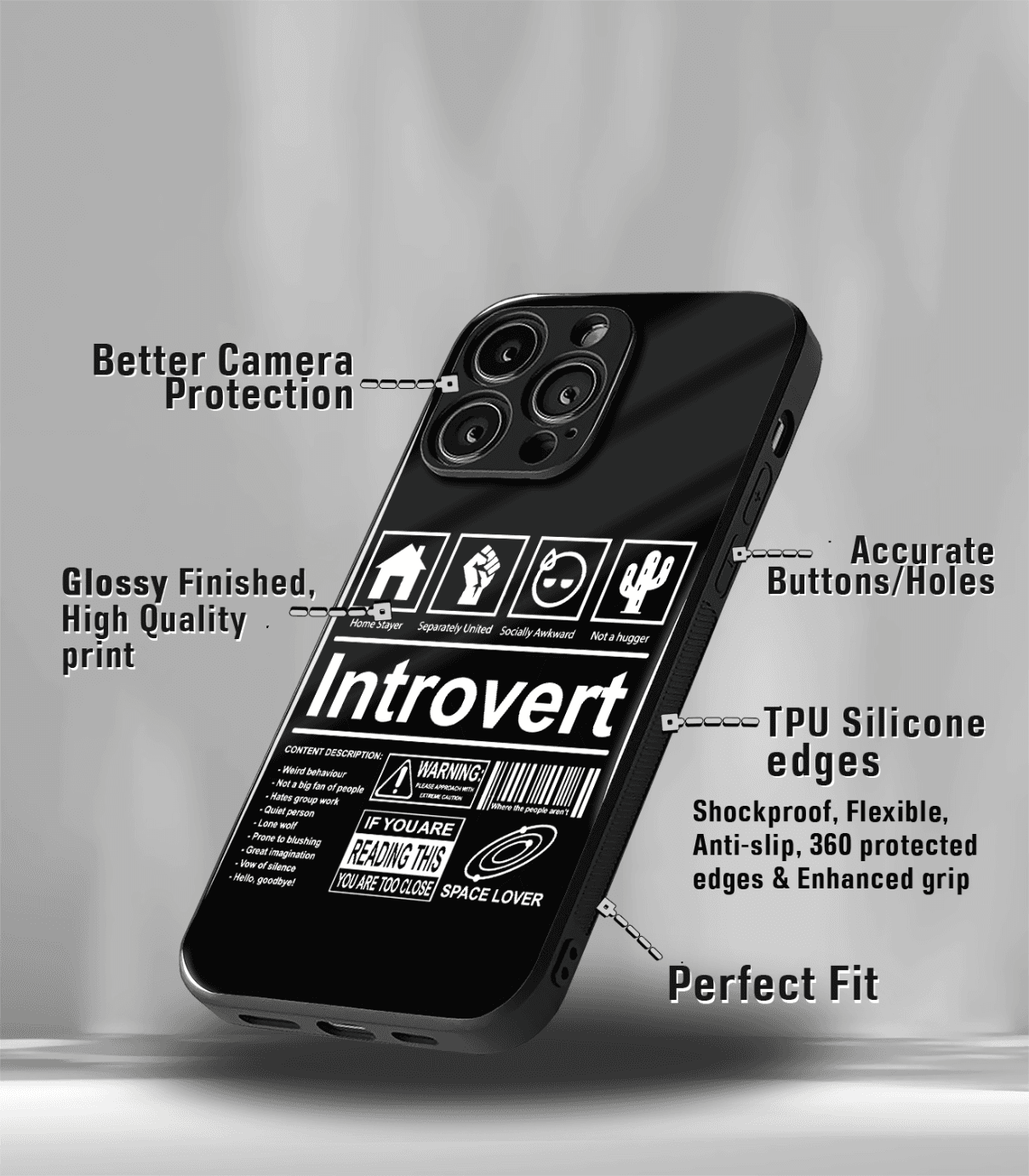 introvert premium phone case