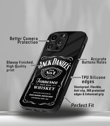 Jack Daniels Whiskey Bottle Premium Phone Case