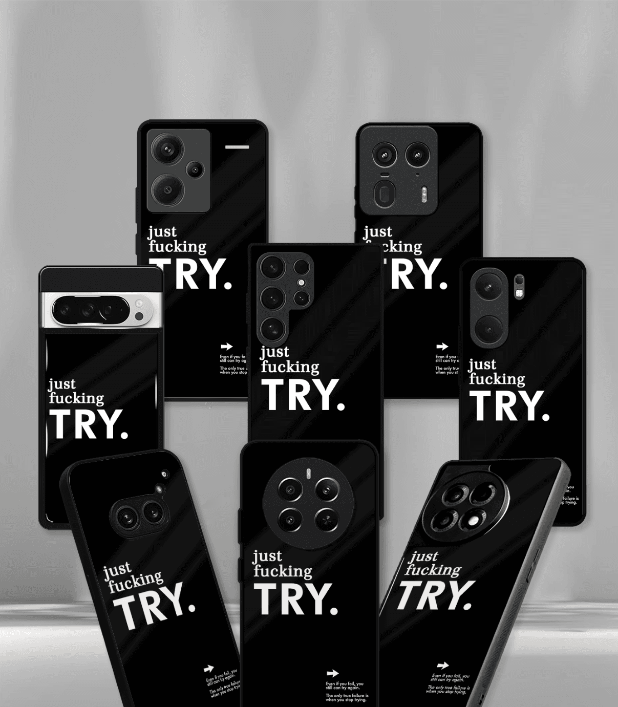 just fuckin' try premium phone case