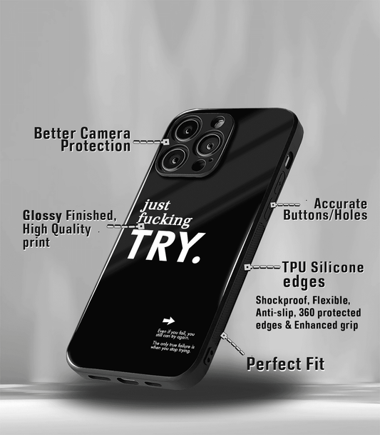 Just Fuckin' Try Premium Phone Case