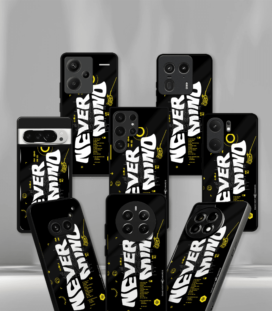 never mind black  premium phone case