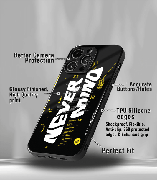 Never Mind Black  Premium Phone Case