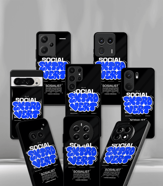 Social Extrovert Black Premium Phone Case
