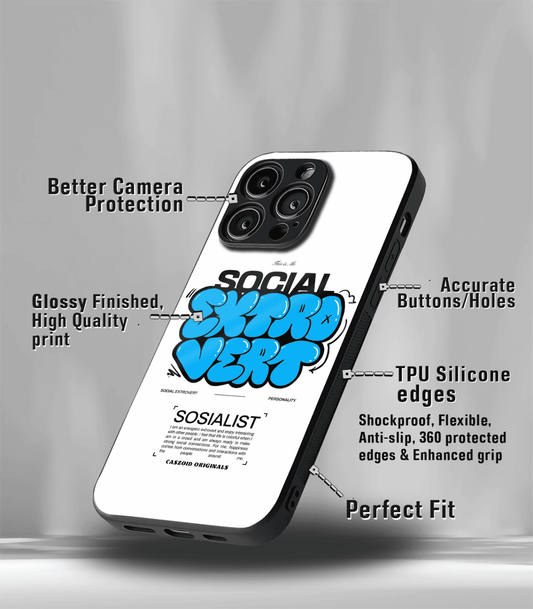 Social Extrovert White Premium Phone Case