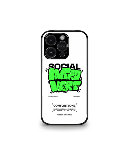 Social Introvert White Premium Phone Case