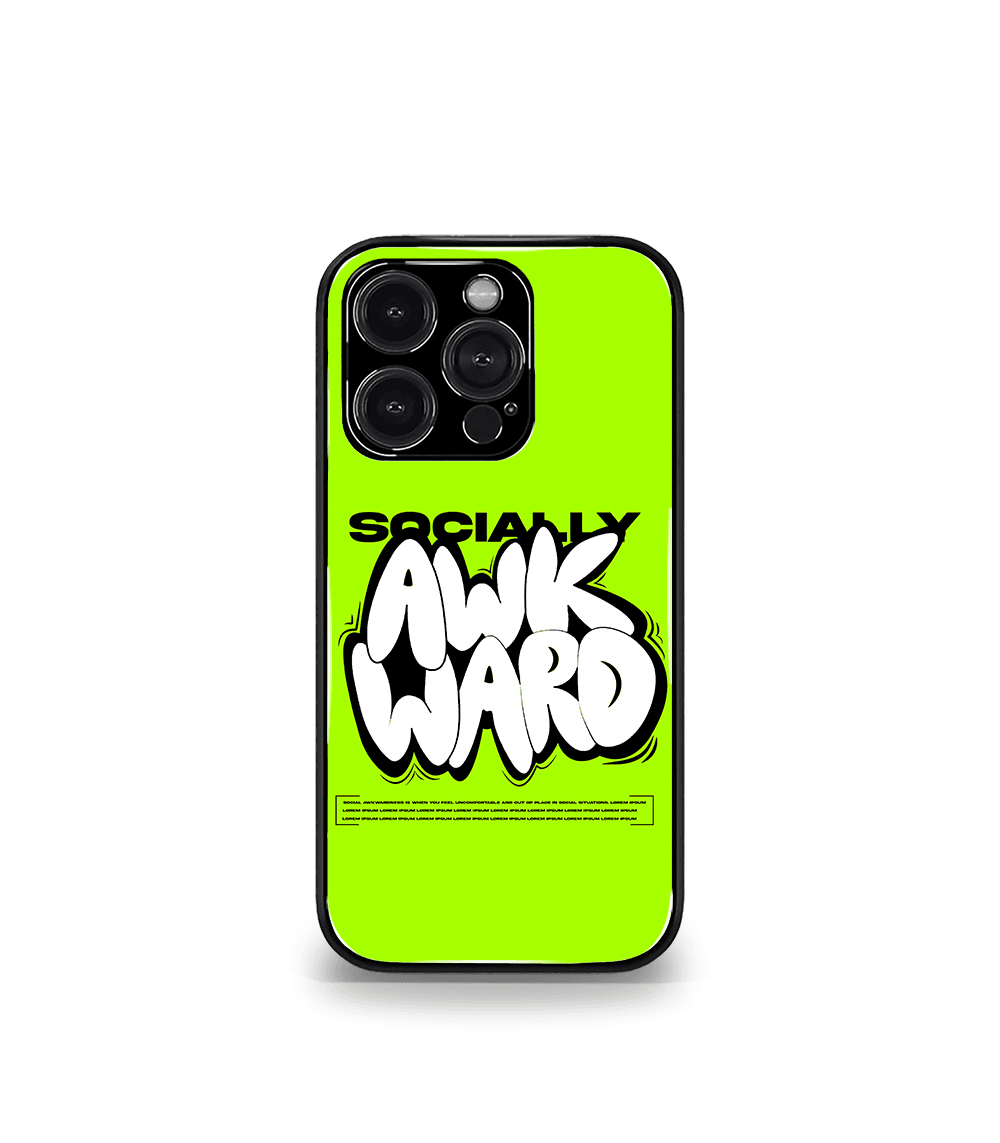 socially awkward green premium phone case