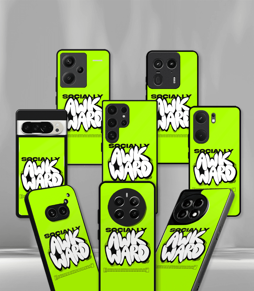 socially awkward green premium phone case