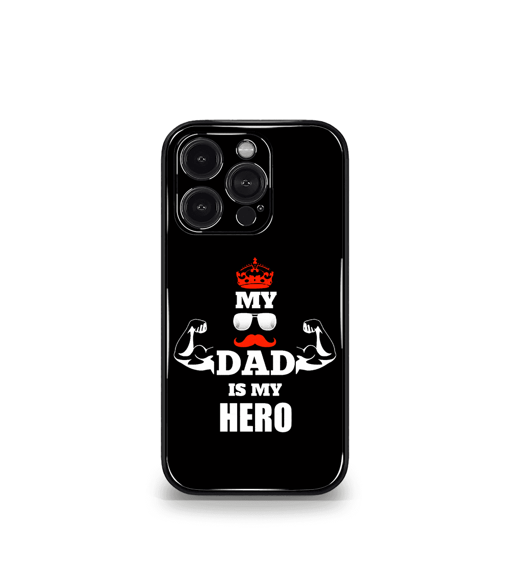 dad is my hero premium phone case