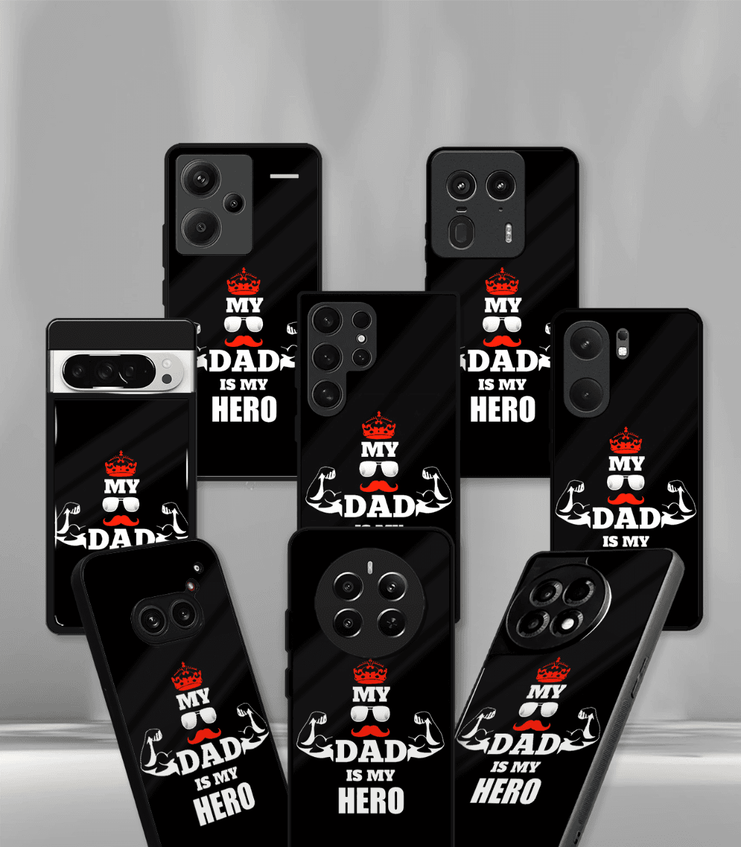 dad is my hero premium phone case