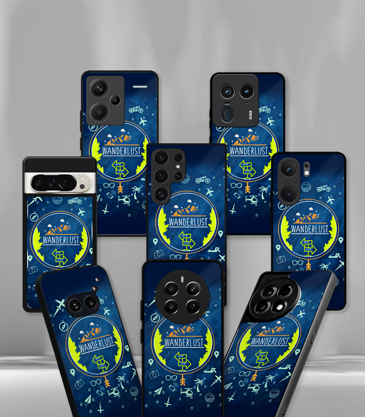 wanderlust travelholic premium phone case
