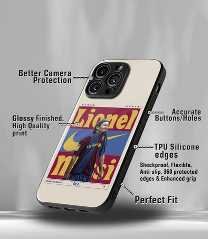 Lionel Messi Vintage Edition Premium Glossy Phone Case