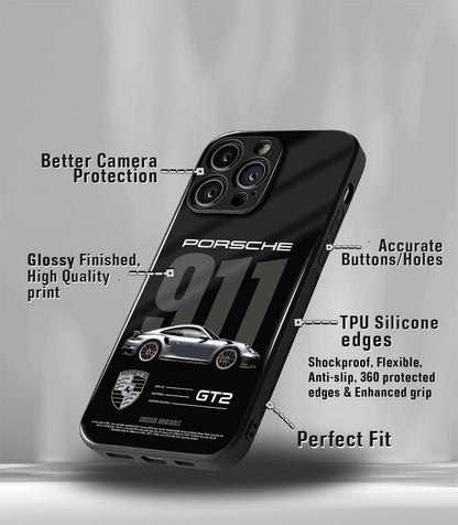 911 Midnight edition Premium Glossy Phone Case