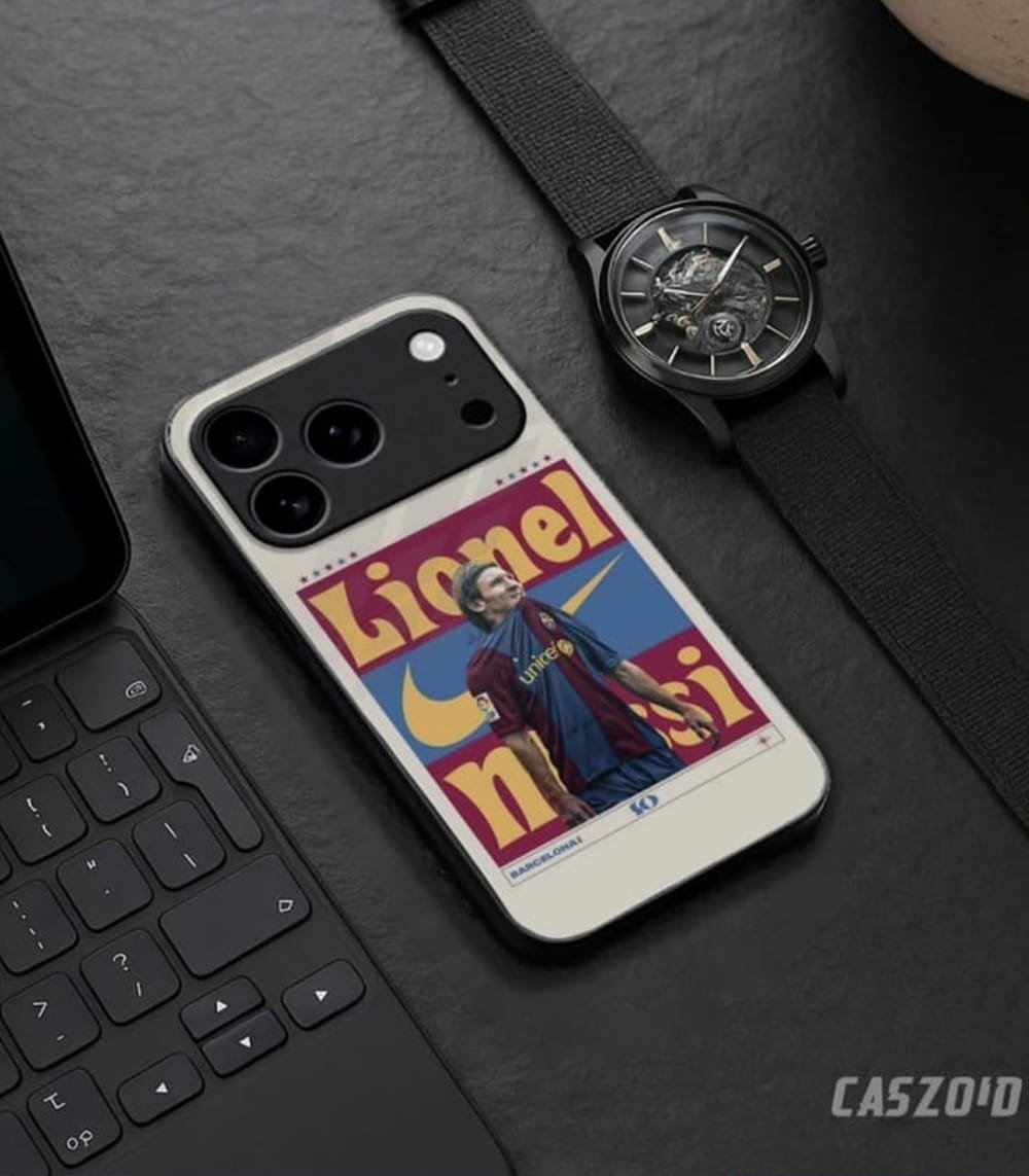 lionel messi vintage edition premium glossy phone case